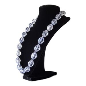 Chunky Clear Beaded Necklace